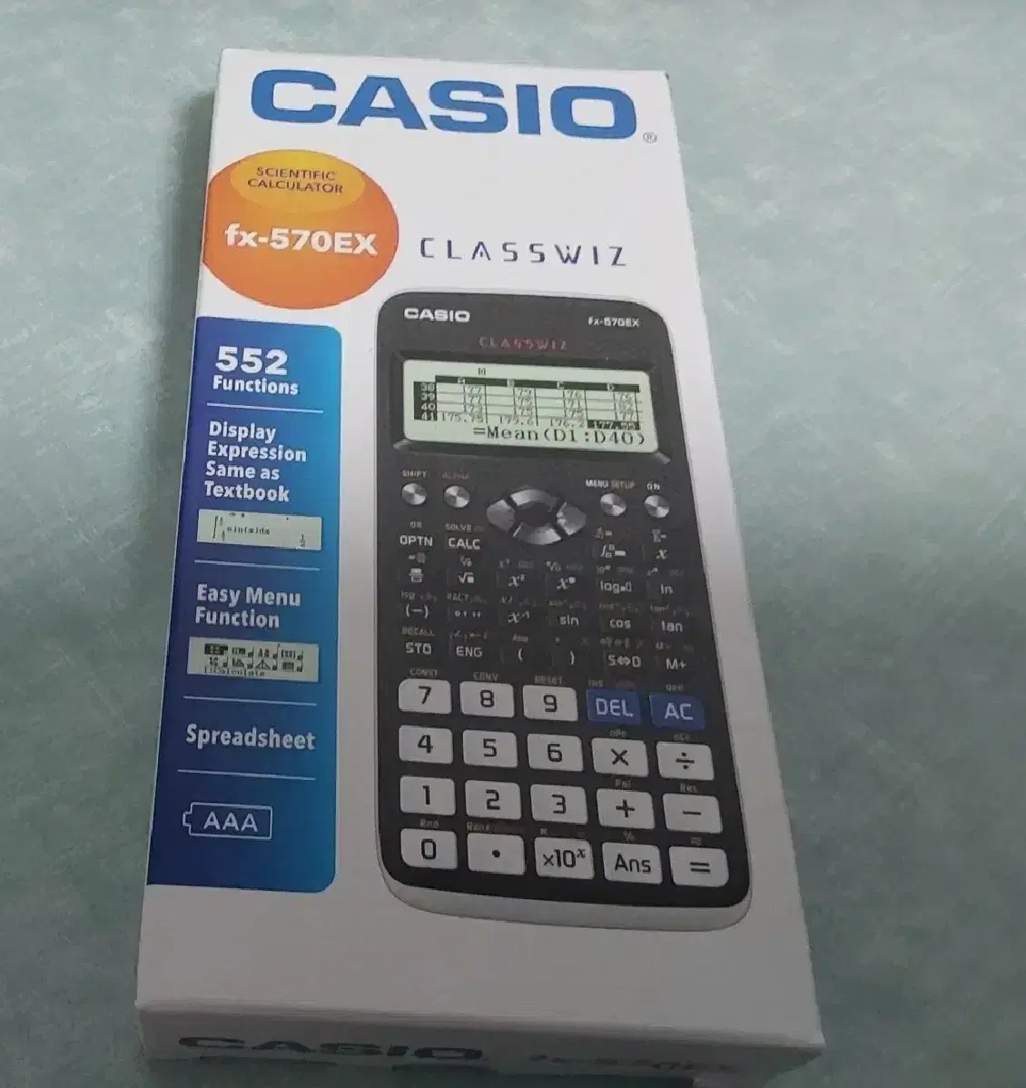 공학용 계산기 카시오 CASIO fx-570EX 판매합니다.